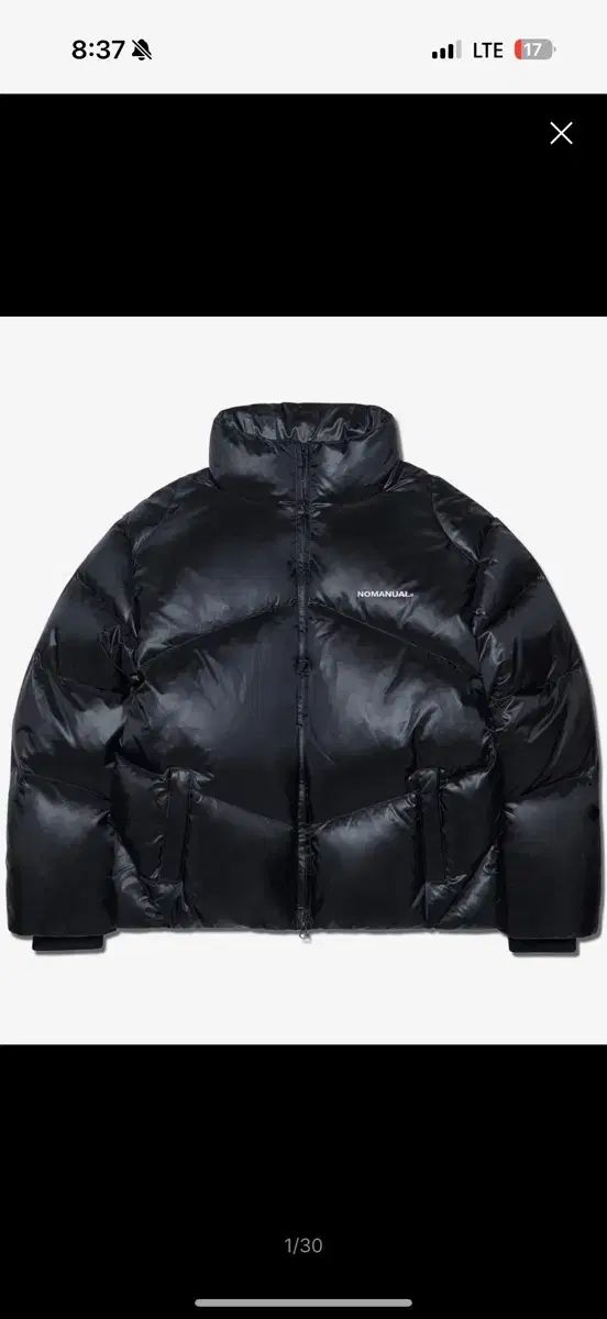 ノーマニュアル ブラック ダウン L