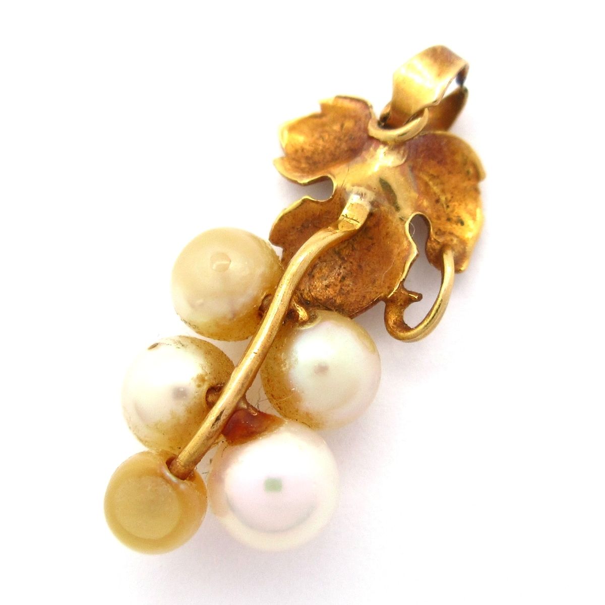 Unbranded ノーブランド ペンダントトップ K 18 YG×アイボリー 総重量 1.1 g