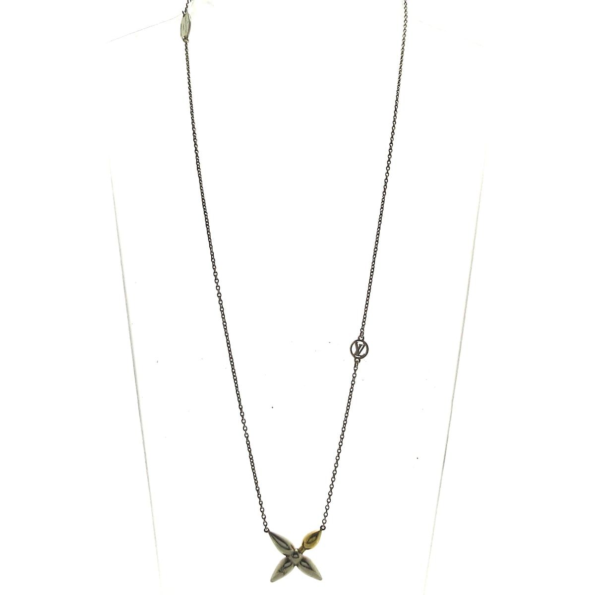 LOUIS VUITTON ルイヴィトン ネックレス コリエルイゼット M01022 シルバー×ゴールド