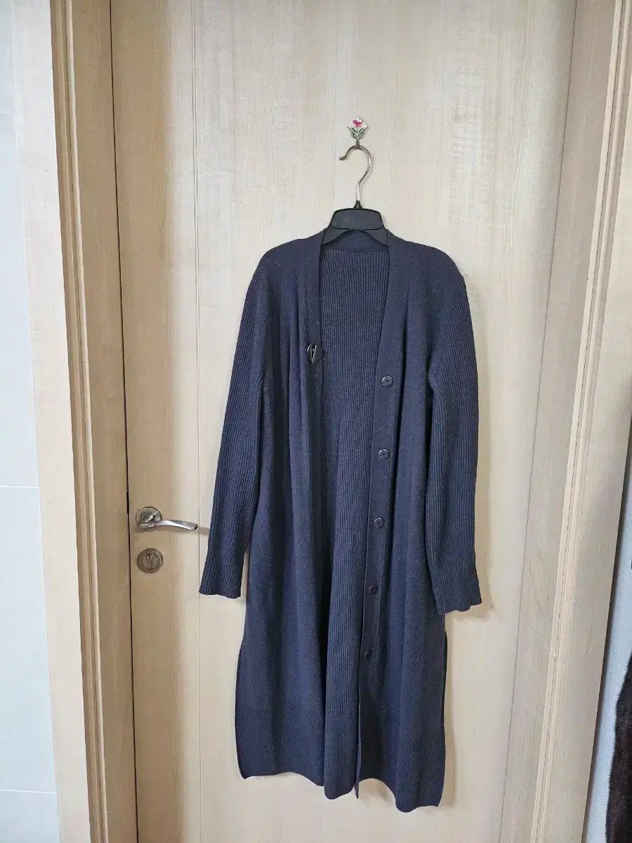 DOHO ロングカーディガン ニット ブラック