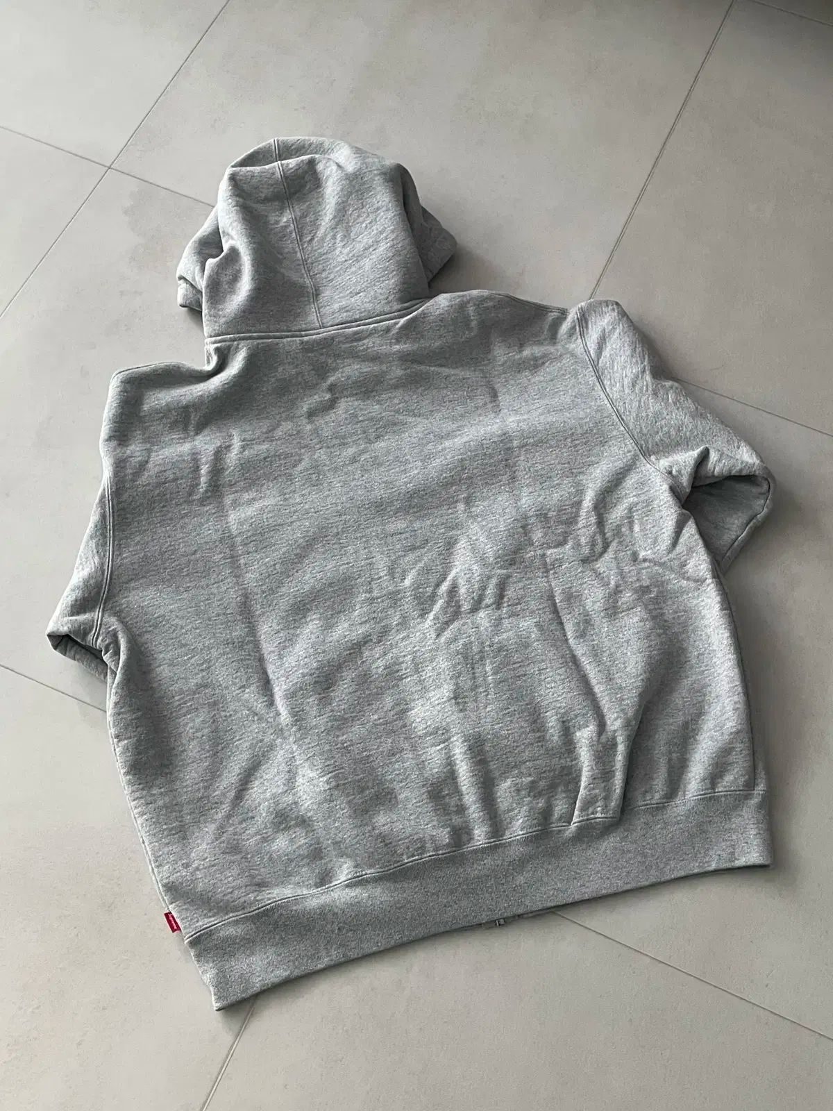 Supreme 23FW S ロゴ フーディー ジップアップ ヘザーグレー