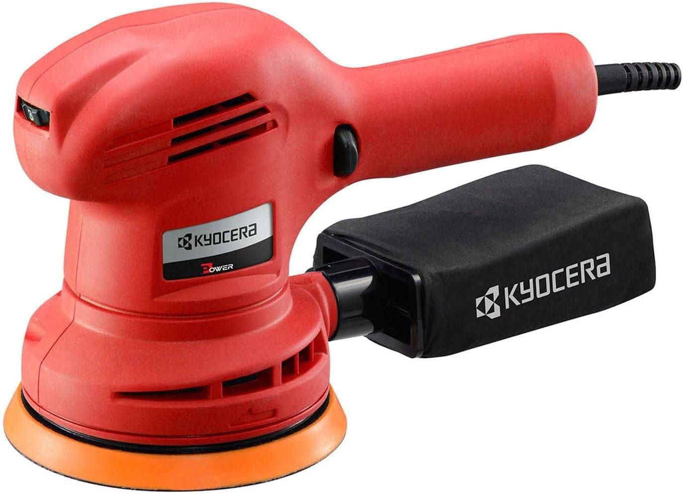 京セラ 旧リョービ サンダポリッシャー RSE-1250 125mm|回転調節ダイヤル付き|車磨き 油膜 うろこ取り 鏡面仕上げ対応 AC100V式 ダポリッシャー 電動サンダー 研削