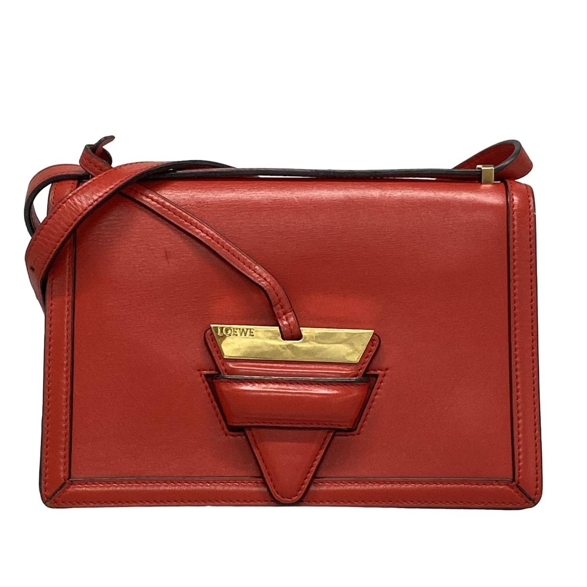 LOEWE(ロエベ) ショルダーバッグ バルセロナ レッド レザー