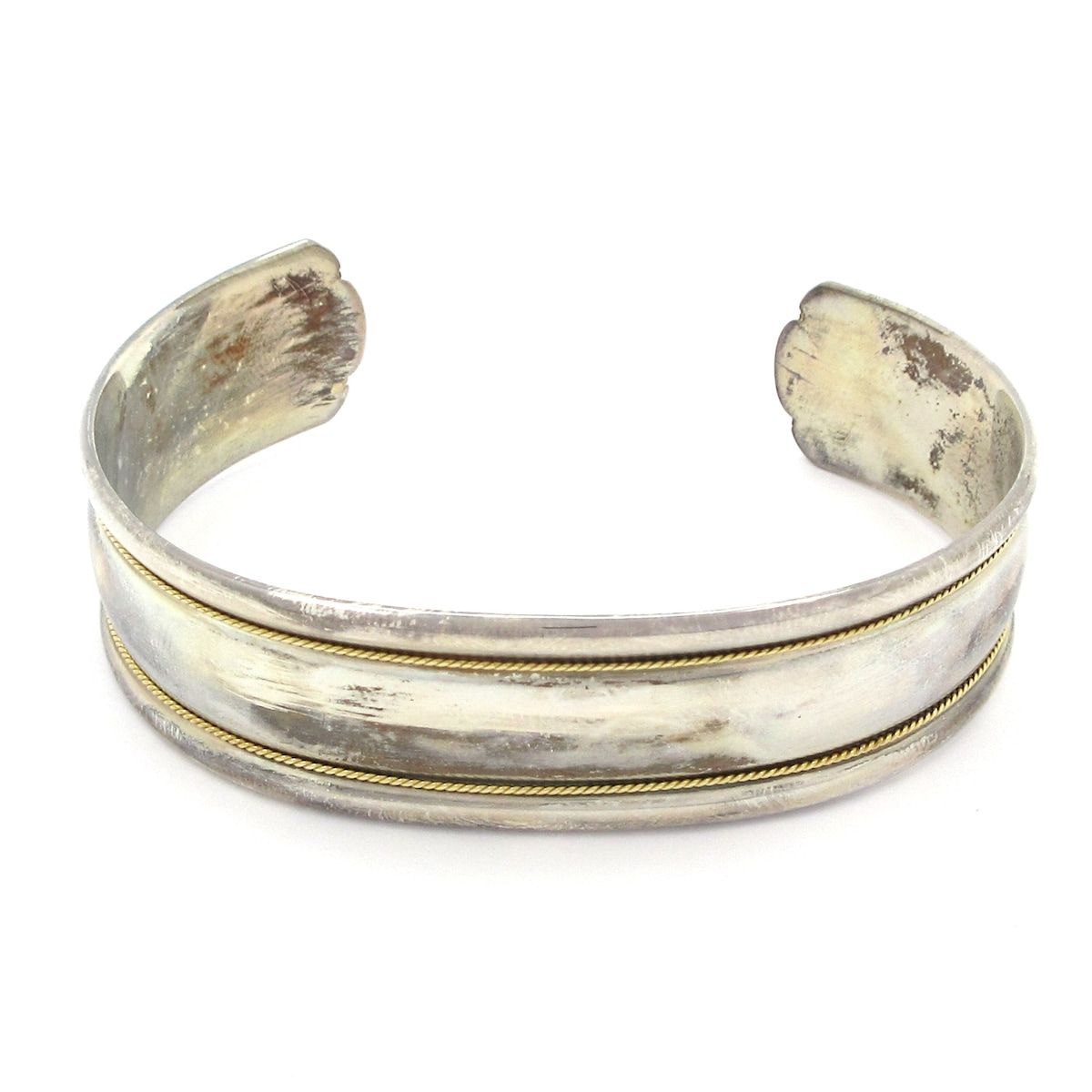 TIFFANY-Co. ティファニー バングル ツイストロープ シルバー×K18YG カフ