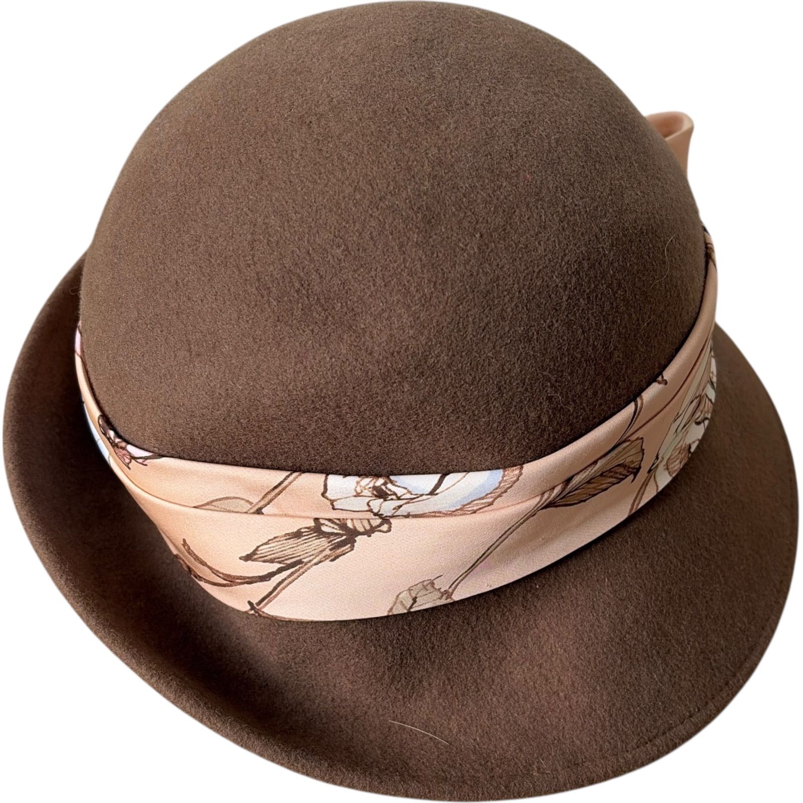 RE 329 フェイラー 帽子 56-58 ハット レディース ウール ブラウン 茶色
