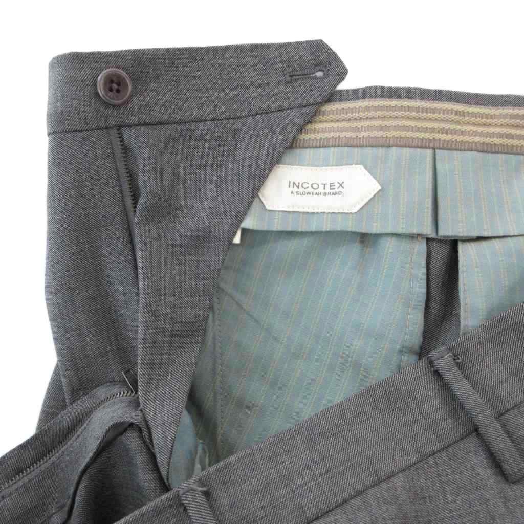 インコテックス INCOTEX SUPER100's ウールパンツ スラックス