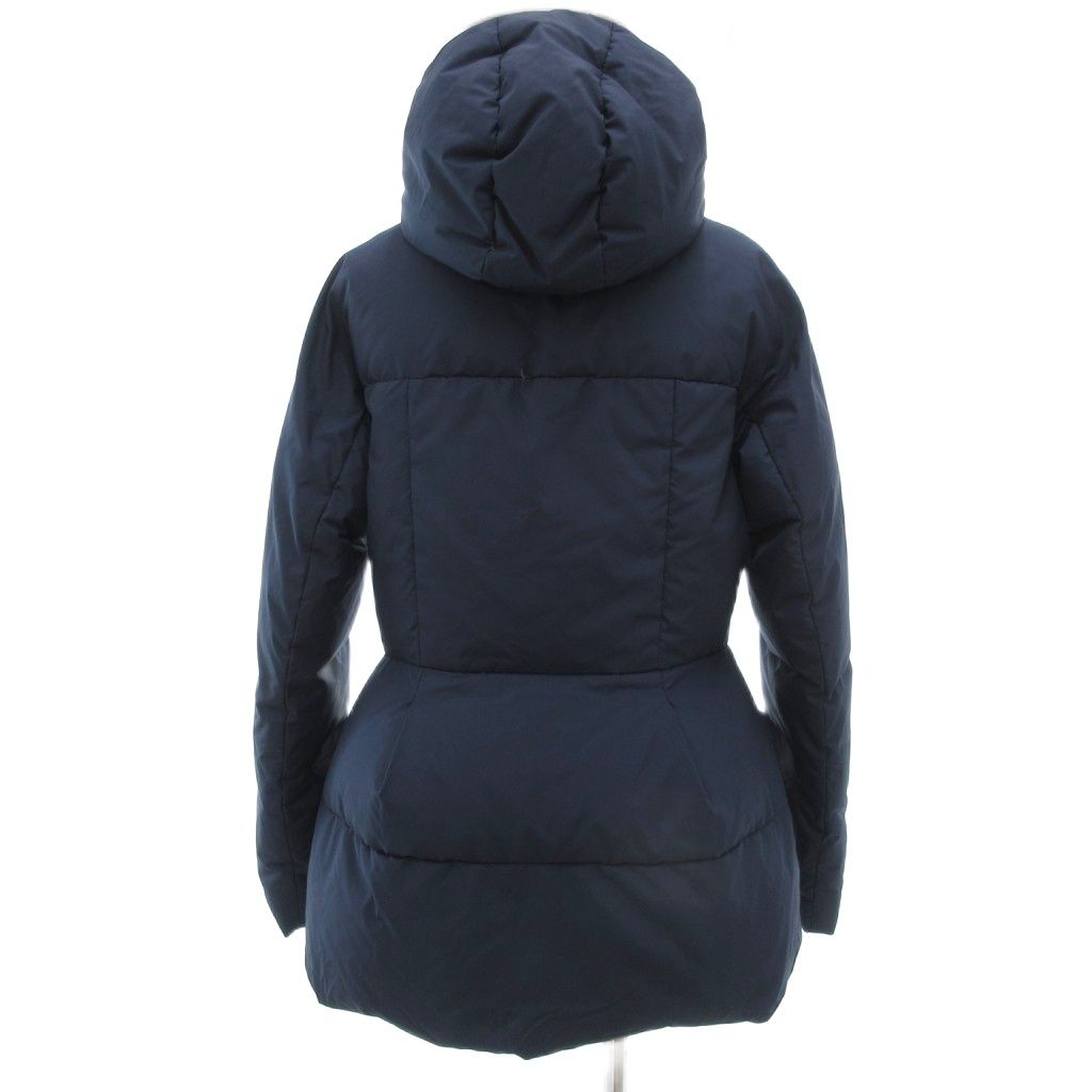 ユニクロ UNIQLO J 21AW シェープドライン ダウンジャケット Aライン M ネイビー |UO