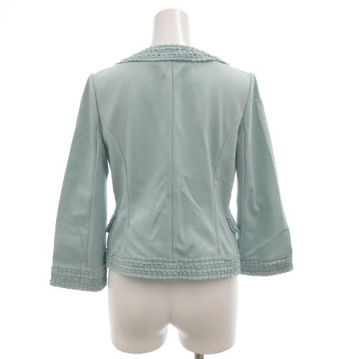 エポカ EPOCA セットアップ フォーマル ノー ジャケット タイトスカート ひざ丈 フリル 40 ライトブルー JS GINKGOPHARMACY_COM