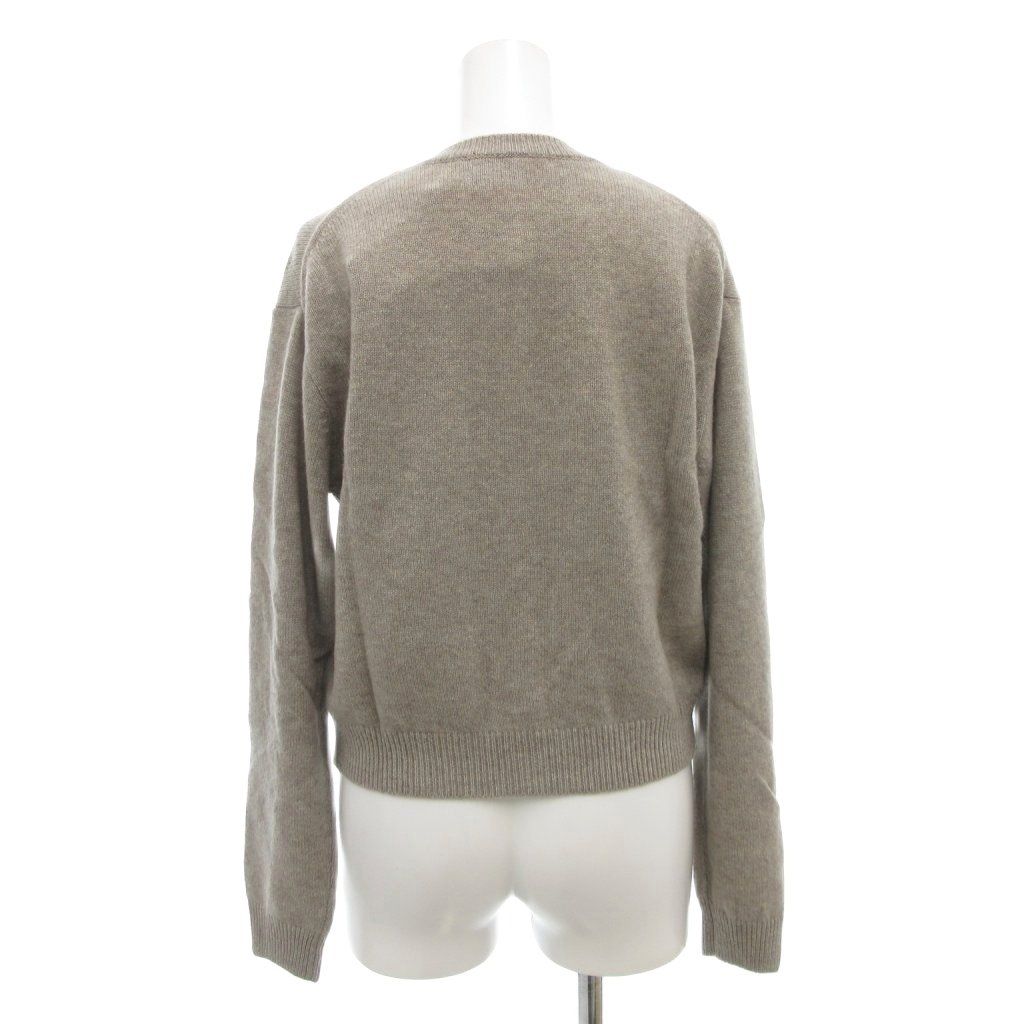 ユニクロ UNIQLO C 24AW カシミヤクルーネックショートカーディガン S ニット 長袖 ベージュ 251-472095 AE