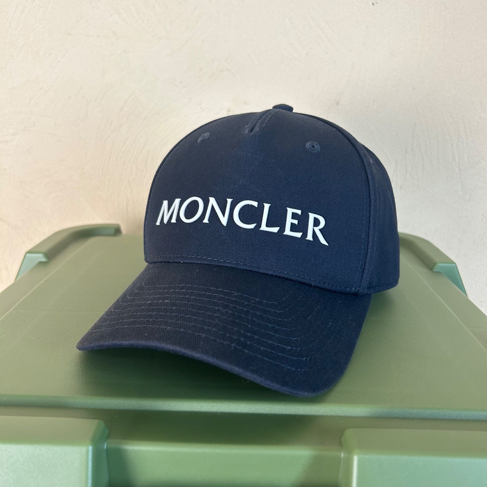 【サブ】 MONCLER BASEBALL キャップ ネイビー MONCLER モンクレール 帽子 キャップ ネイビー レディース