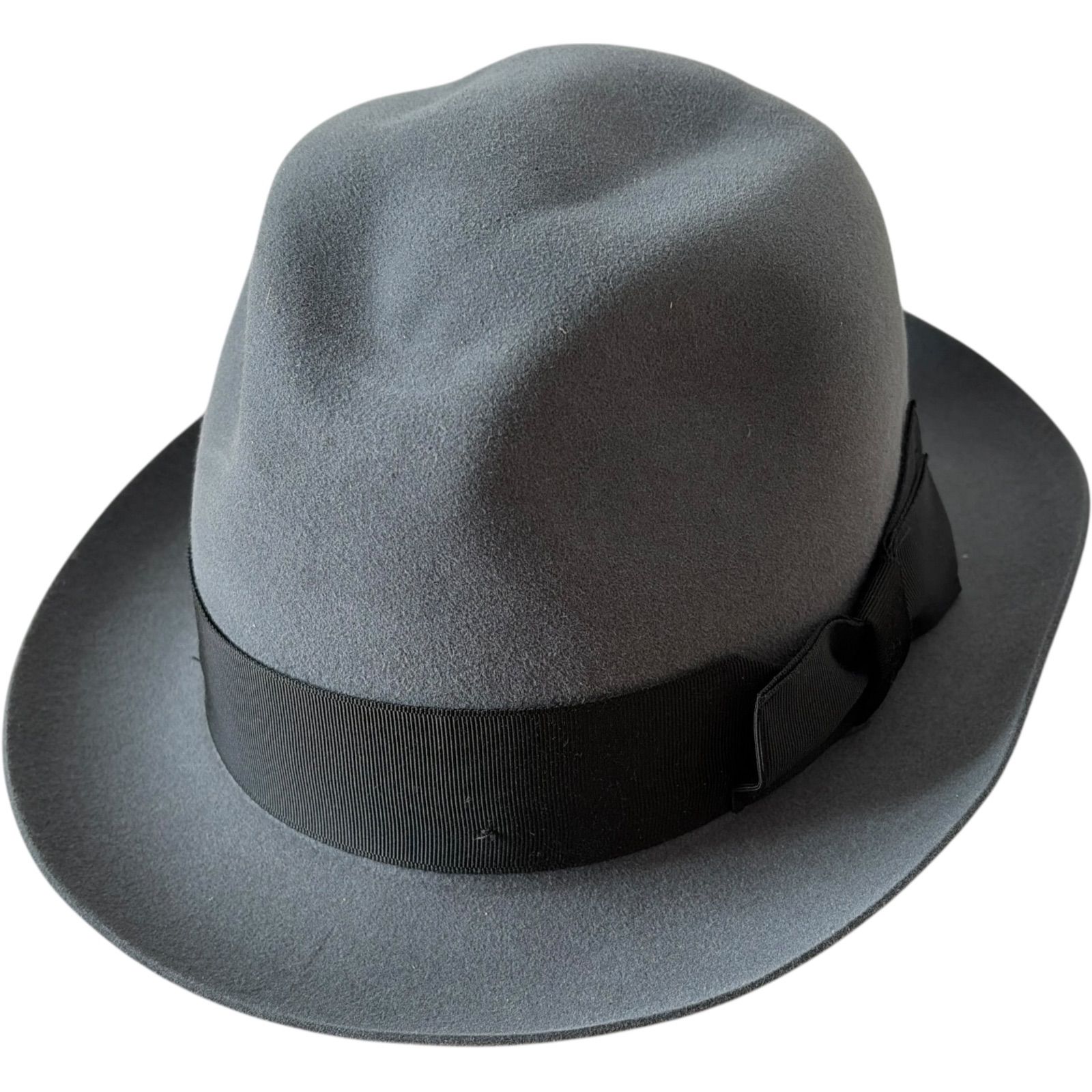 RE329 CHRISTYS LONDON クリスティーズロンドン ハット うさぎ毛 英国製 グレー イギリス製 うさぎ毛 起毛フェルト帽子 ハット 中折れ レディース メンズ