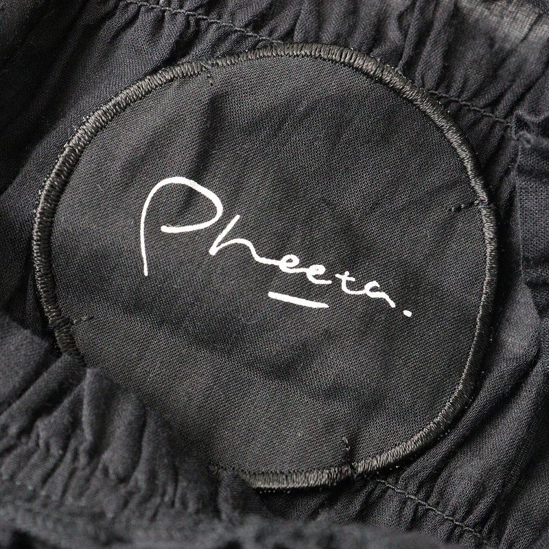  アイテム 定4 7万 フィータ Pheeta Billie ビリー ギャザーボリュームノースリーブワンピース 2 ブラック┃ドレス その他 その他