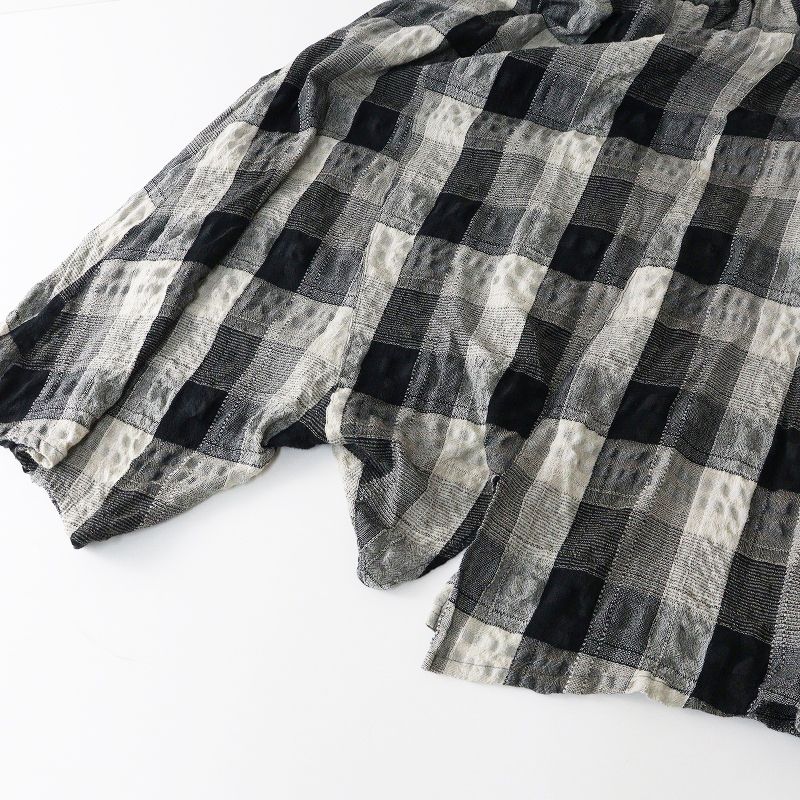 新品タグ付き　センソユニコ　慈雨 シュランケンチェック　パンツ　40 新品タグ付き センソユニコ 慈雨 シュランケンチェック パンツ 40