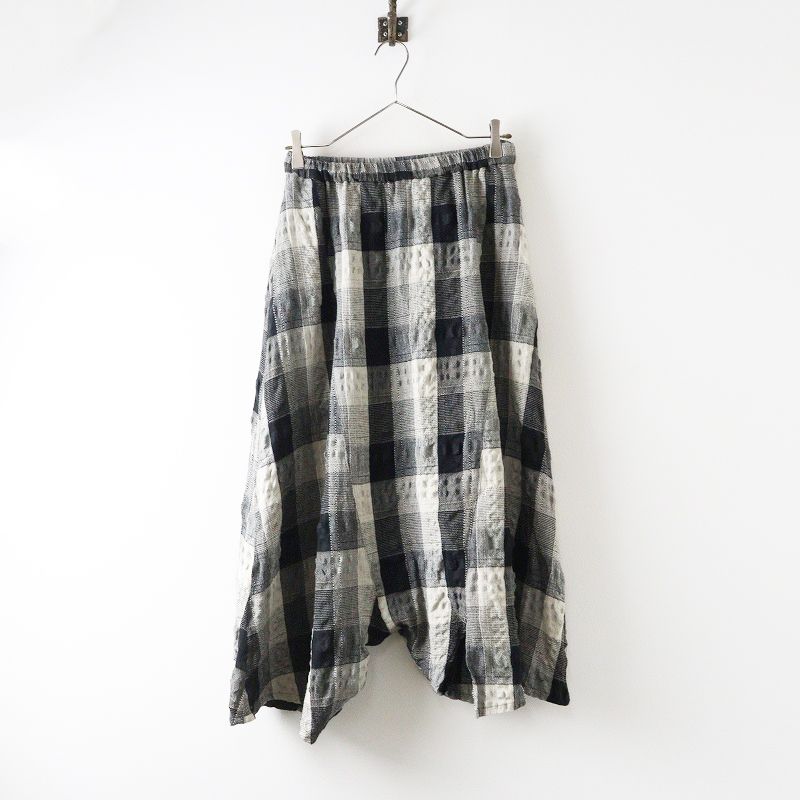 センソユニコ 慈雨 ジウ Sensounico チェックアシンメトリーサルエル