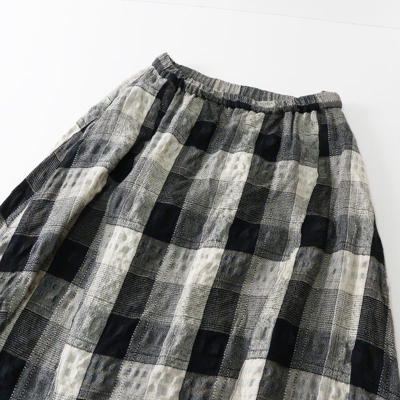 センソユニコ 慈雨 ジウ Sensounico チェックアシンメトリーサルエル