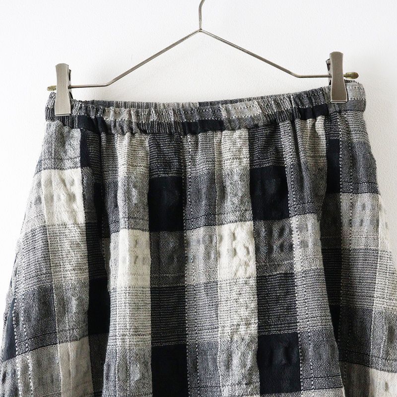 センソユニコ 慈雨 ジウ Sensounico チェックアシンメトリーサルエル