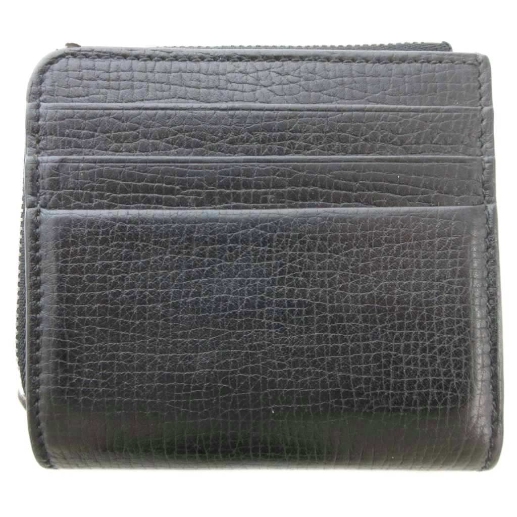 スマイソン SMYTHSON 二つ折り財布 ウォレット ロゴ レザー 本革 黒