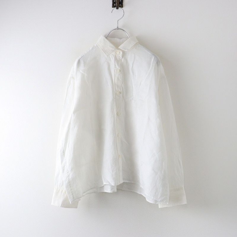 2025SS ドゥーズィエムクラス Deuxieme Classe Linen シャツ ｜オフホワイト トップス 前開き 長袖 カットソー 2400014668346