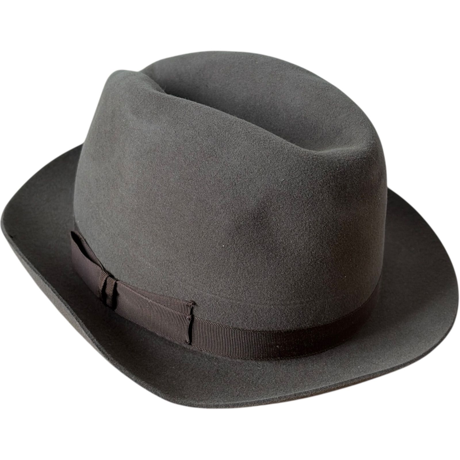 RE329 CHRISTYS LONDON クリスティーズロンドン ハット うさぎ毛 英国製 イギリス製 うさぎ毛 起毛フェルト帽子 ハット 中折れ レディース メンズ ブラウン 茶色