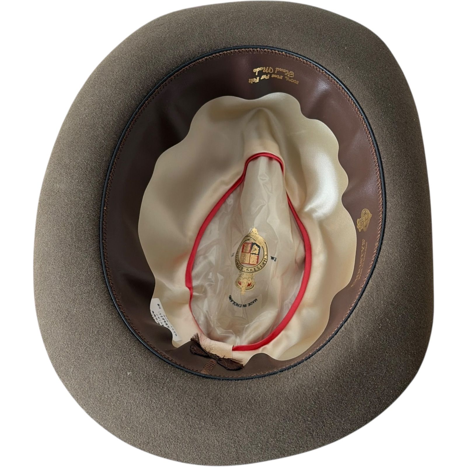 RE 329 CHRISTYS LONDON クリスティーズロンドン ハット うさぎ毛 英国製 イギリス製 起毛フェルト帽子 中折れ レディース メンズ ブラウン 茶色