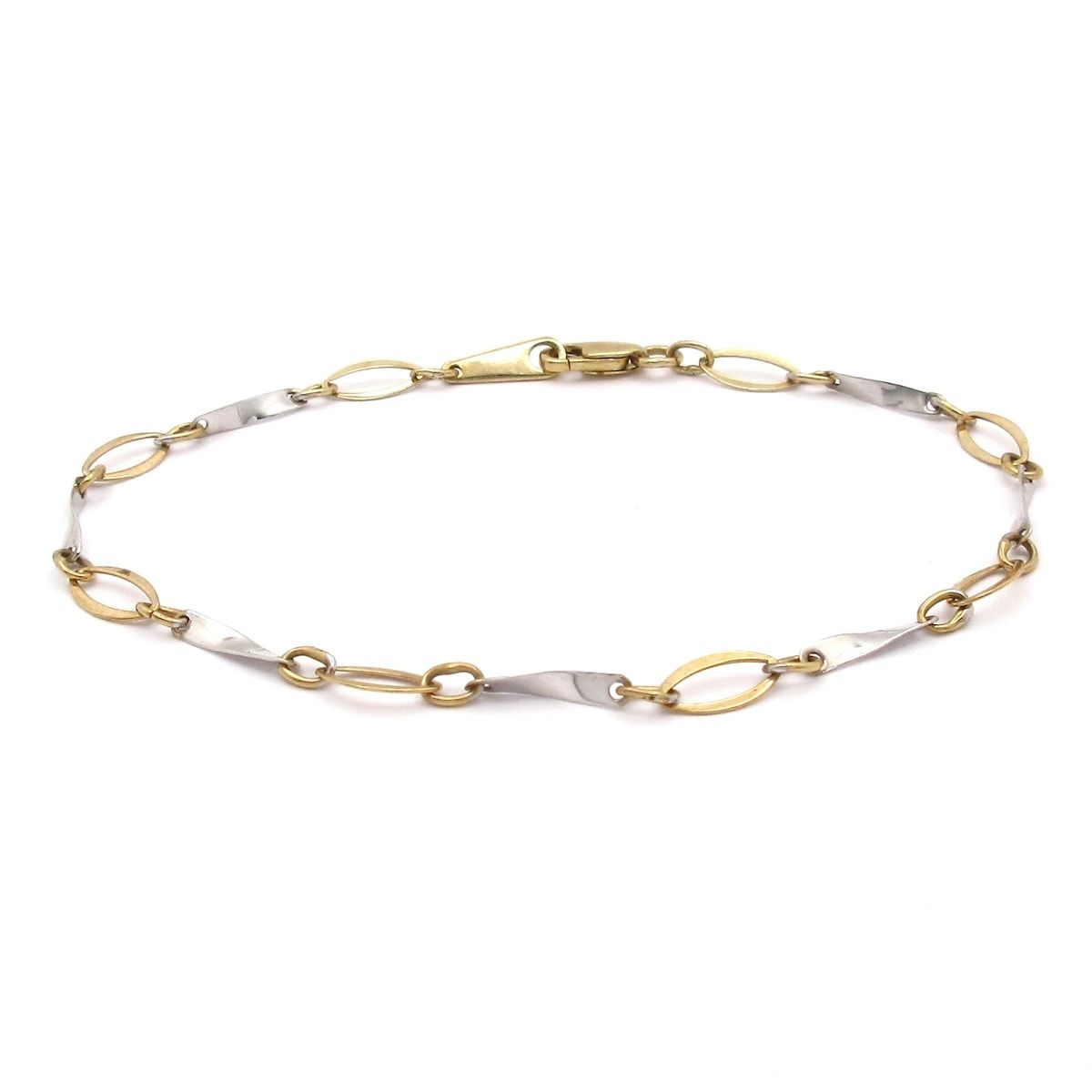 Unbranded ノーブランド ブレスレット K10YG×K10WG 総重量 1.7g