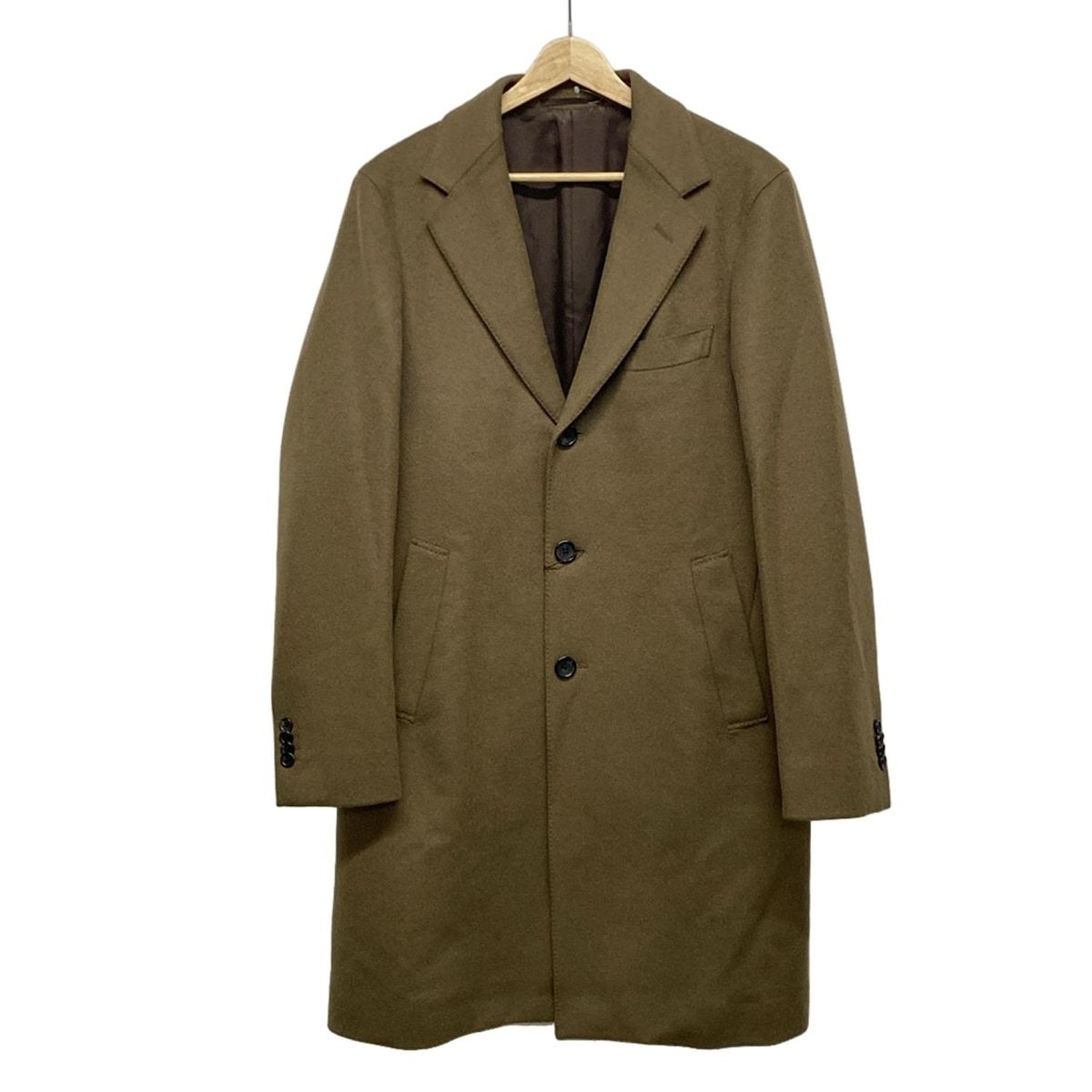 ユナイテッドアローズ コート サイズM メンズ - 1125-127-8688-2550 ブラウン 長袖|春 秋|ロング|Msize|カシミヤ10%|ウール90%