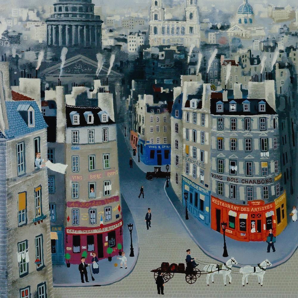 パリの眺め　ミッシェル・ドラクロワ ミッシェル・ドラクロワ｜パリの眺め