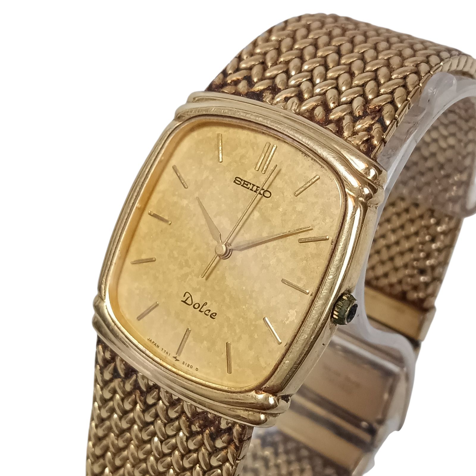 稼働 綺麗】1107-2 SEIKO DOLCE セイコー ドルチェ 7741-5110 メンズ