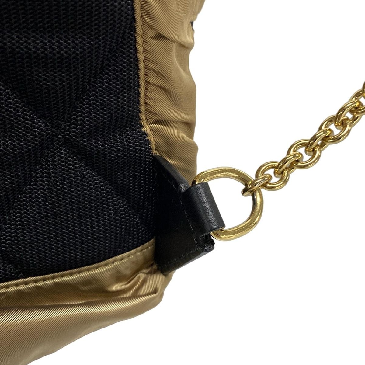 リュックサック ゴールド×黒