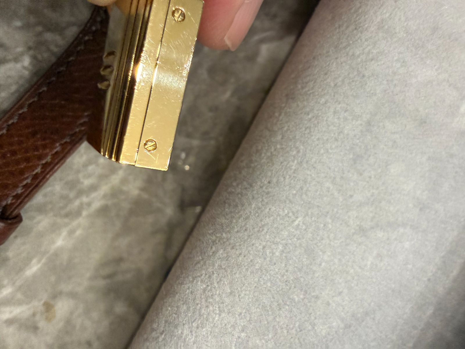  OPEN 開催中 電池交換済み エルメス ケリーウォッチ HERMES ブラウン ゴールド レザーベルト 時計