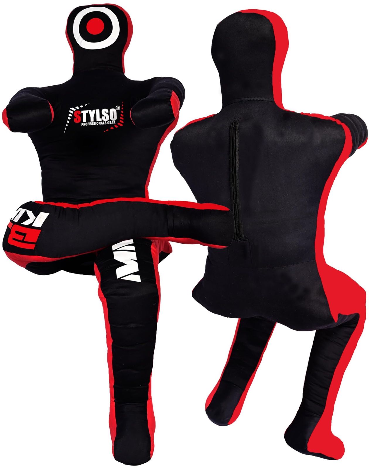 Stylso 柔道 ダミー人形 グラップリングダミー 格闘技 レスリング 詰め物なし ブラック 座位ポジション 日本