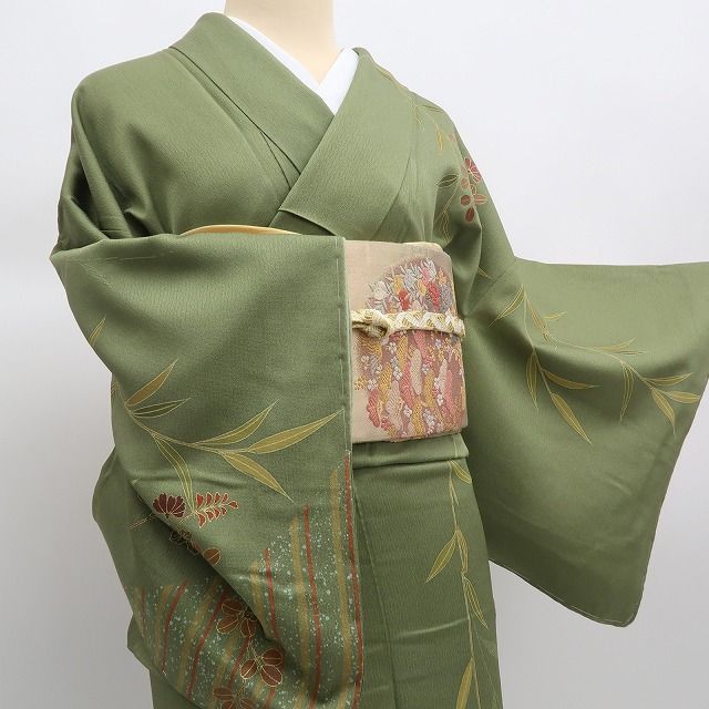 ♡emile♡✾m2033＊正絹 トールサイズ 菊 手縫い仕立て 訪問着