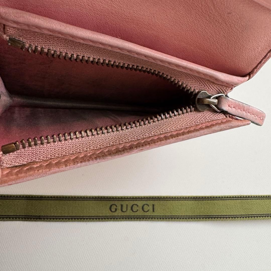 美品】 GUCCI 購入 グッチ マーモント 2つ折り 財布 コンパクト