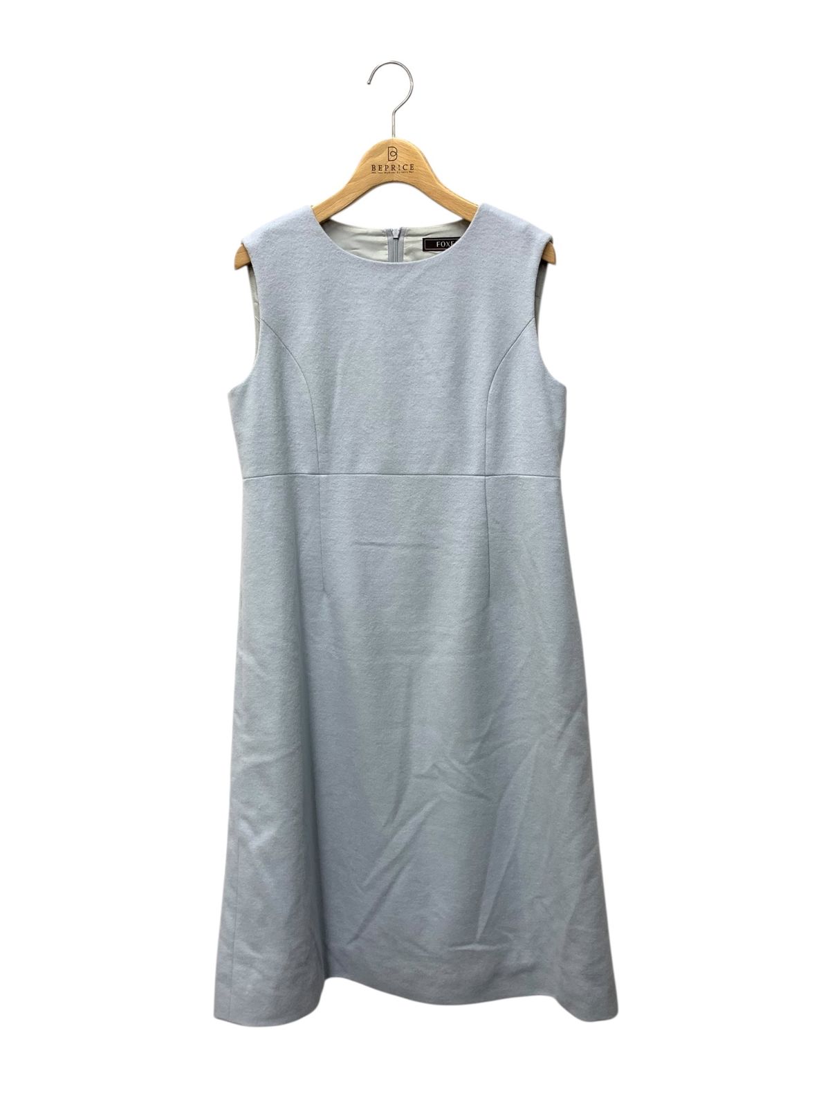 フォクシーブティック Lilla リラ 43650 ワンピース 40 ブルー カシミヤ ITTM3RSIABSL