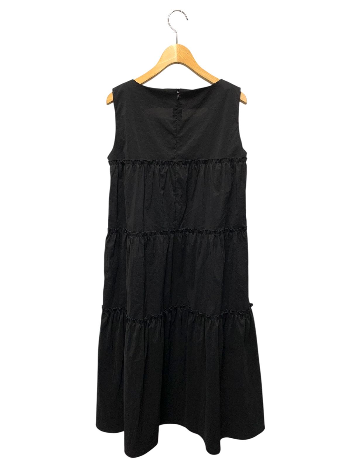 エムズグレイシー 511315 ワンピース 38 ブラック ティアード フ