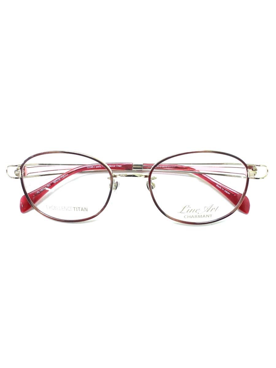 ラインアートシャルマン Vivace XL1603 メガネ ローズ|ゴールド メタルフレーム スクエア ITW2HS5WZFTE