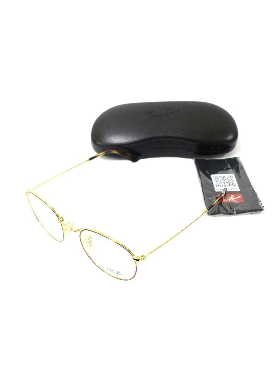 レイバン RB3447V メガネ ゴールド ブラウン ラウンド メタル オプティクス ITVGRBAVDRZ1