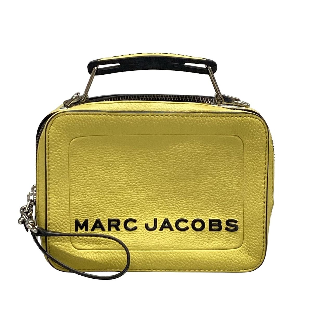 MARC JACOBS マークジェイコブス ハンドバッグ ザ テクスチャード ボックス 20 M0014840 イエロー×黒 レザー