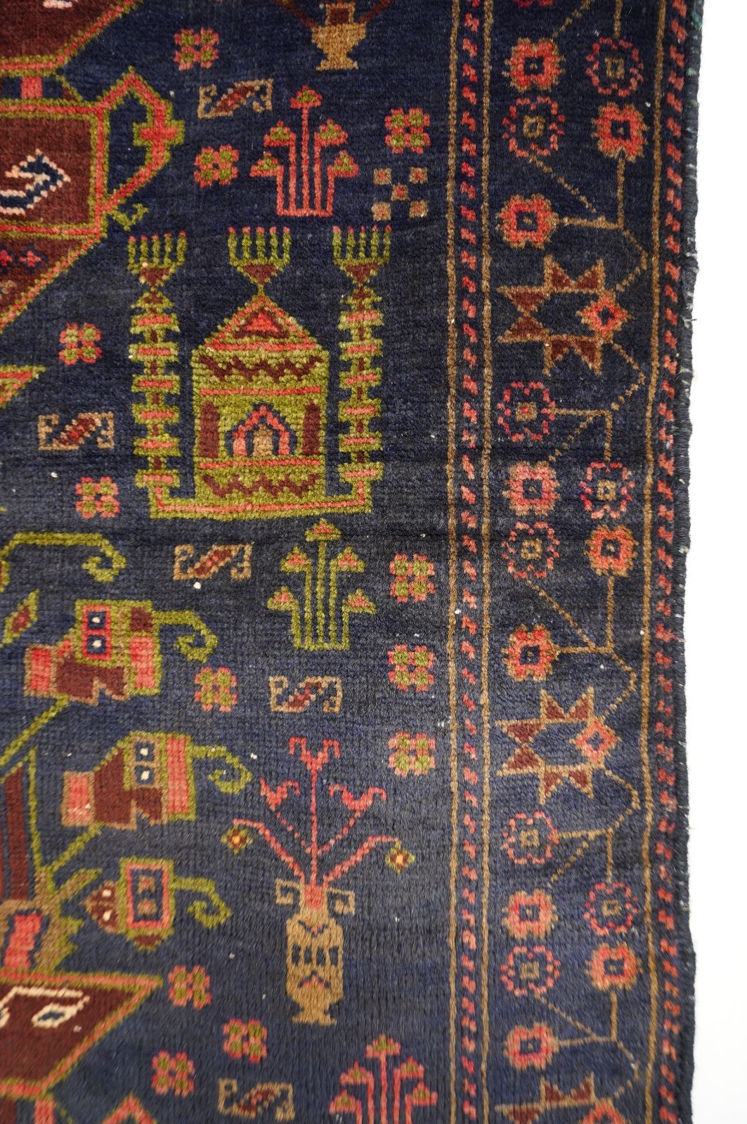 【ponponpan様】アフガンバルーチマリキ　ヴィンテージラグ　トライバルラグ ponponpan様】アフガンバルーチマリキ ヴィンテージラグ トライバル