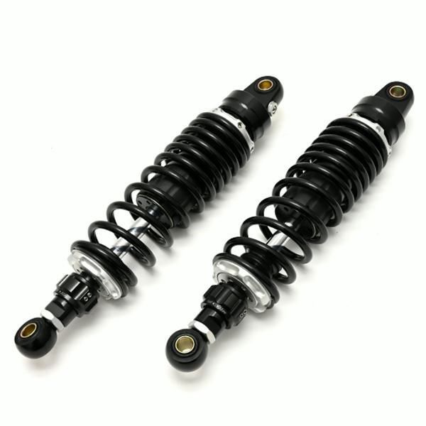 320 mm サスペンション 減衰 ブラック エンドアイO型 汎用 モンキー ゴリラ シャリー カブ リアショック リアサス 外装 カスタムパーツ 2本セット