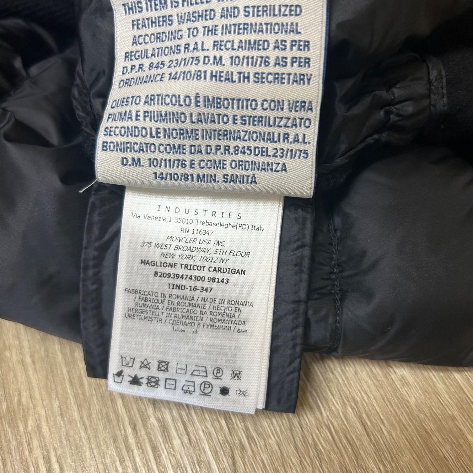 レアモデル】MONCLER モンクレール ダウンニット切り替えカーディガン