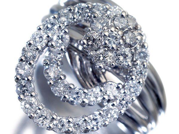 ジュエリー極】COOL回転デザイン！良質天然ダイヤモンド1.00ct