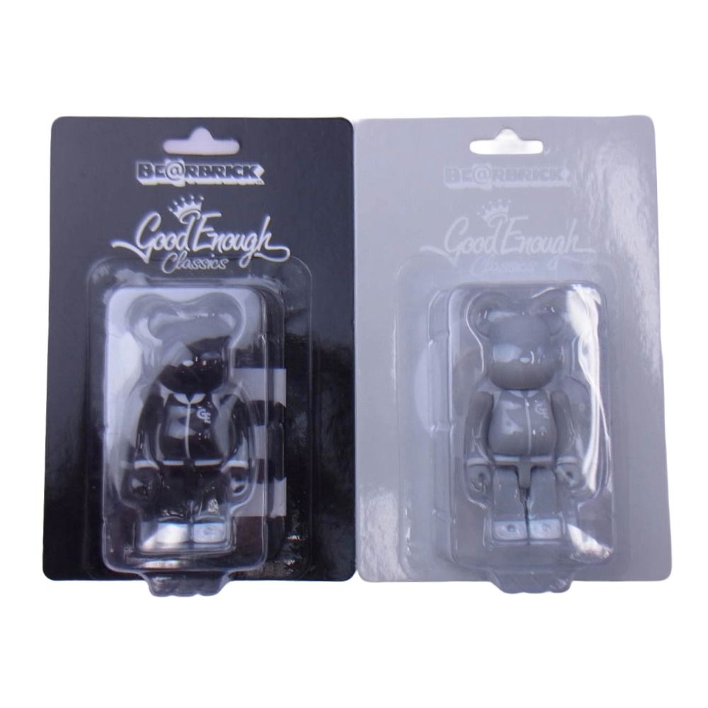 GOODENOUGH グッドイナフ BE RBRICK ベアブリック Classics GRAY BLACK 100% クラシックス グレイ ブラック 2体セット ブラック系 グレー系 新古品
