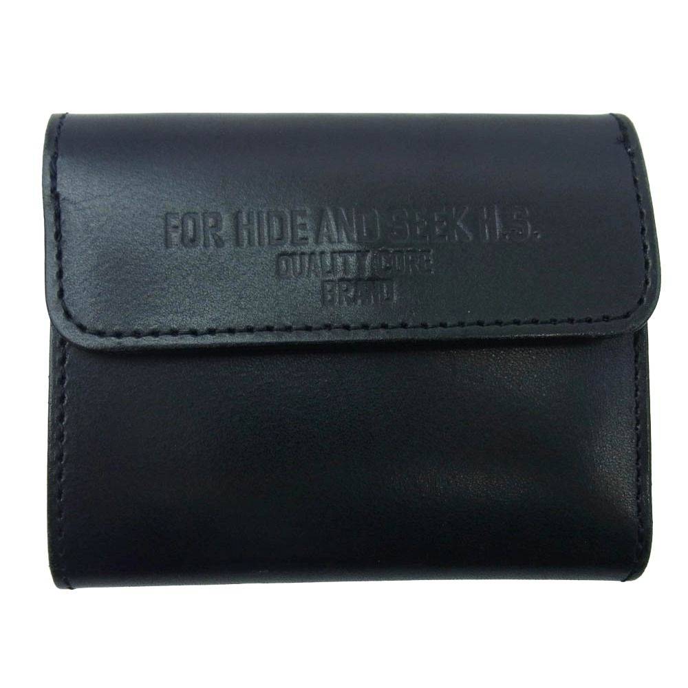 HideandSeek ハイドアンドシーク Leather Wallet Short カウレザー レザーウォレット ブラック系