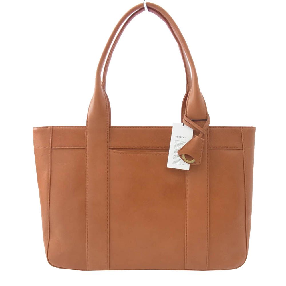 aniary アニアリ 01-02013 スマートトート アンティークレザー トートバッグ オレンジ系 ダークオレンジ系 新古品