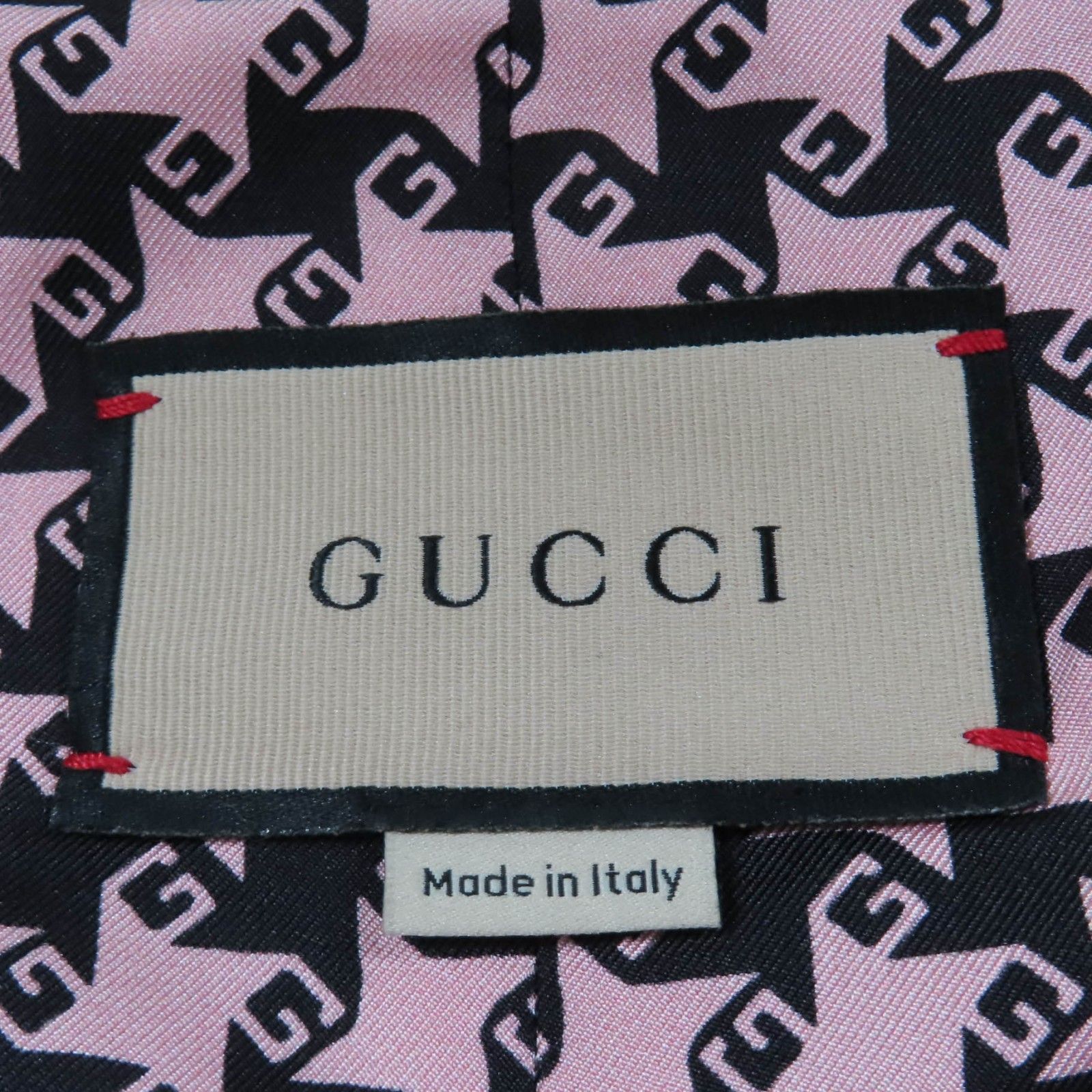 未使用品☆GUCCI グッチ 674323 ウール GGボタン 千鳥格子柄