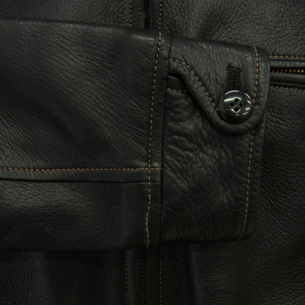 THE FLAT HEAD ザフラットヘッド ディアスキン ジップアップ シングル