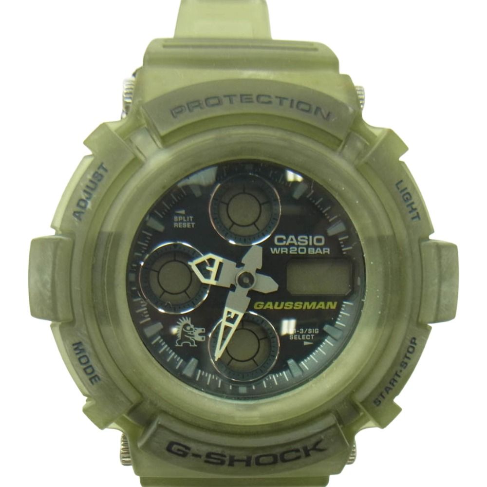 G-SHOCK ジーショック AW-570MS-8T GAUSSMAN MEN IN SMOKE ガウスマン メン イン スモーク デジタル 腕時計 モスグリーン系 上