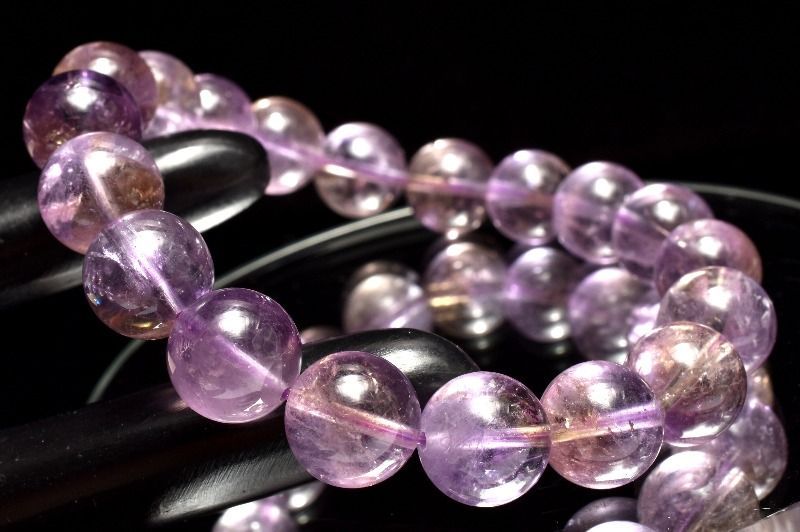 天然石　ボリビア産　バイカラー　アメトリン　ブレスレット　１１.５mm 天然石 ボリビア産 バイカラー アメトリン ブレスレット 11.5mm