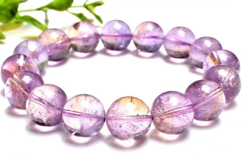 1点物】希少◇バイカラー アメトリン 13mm ブレスレット